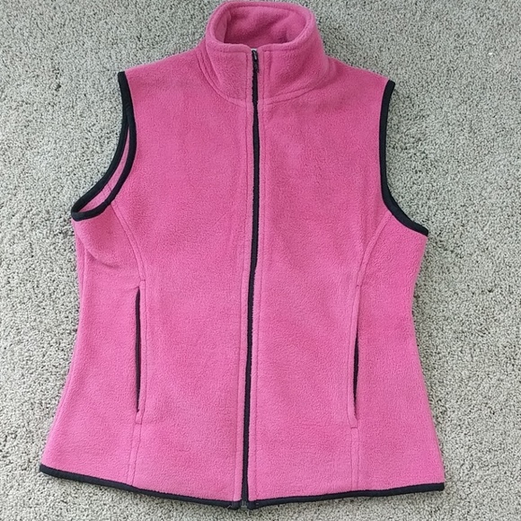 Port Authority Jackets & Coats Pink Fleece Vest Small Poshmark